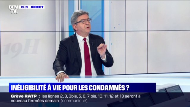 Pour Jean-Luc Mélenchon, le jugement rendu lors de son procès est politique
