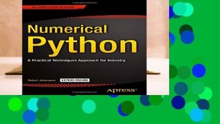 Numerical Python: A Practical Techniques Approach for Industry  Review