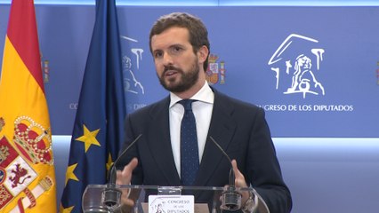 Casado asegura Sánchez "ha cruzado el Rubicón" con ERC
