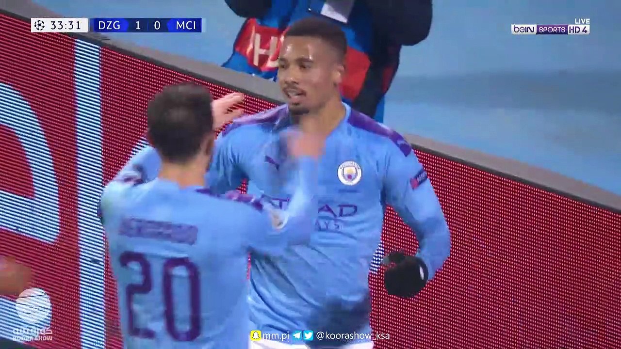 شاهد اهداف فوز مانشستر سيتي على ديناموزغرب 4-1...