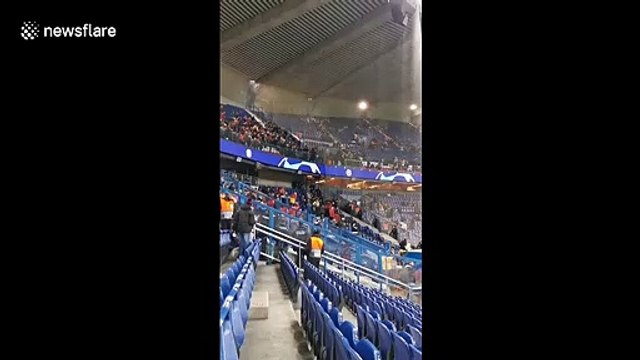 French and Turkish soccer supporters get into clash at Champions League match in Paris