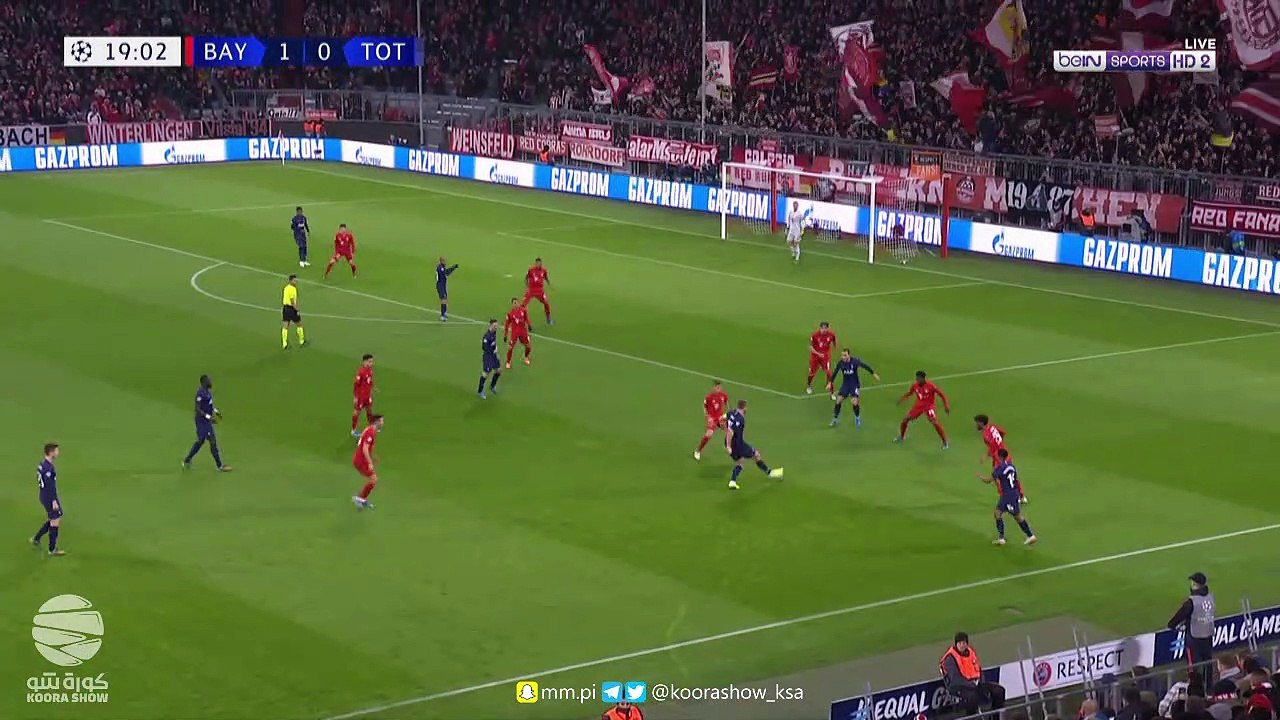 شاهد اهداف فوز بايرن ميونيخ على توتنهام في دوري...
