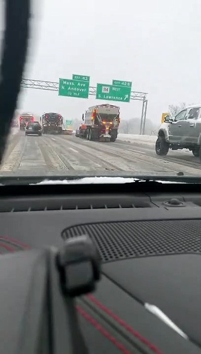 Discourteous Driver Cuts Off Plows
