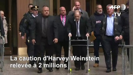 La caution d'Harvey Weinstein relevée à 2 millions