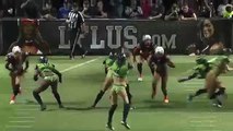 La erótica celebración de una jugadora en liga femenina de fútbol americano