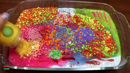 Festival of Colors !! Mixing Random Things Into Slime !! Satisfying Slime Smoothie #808