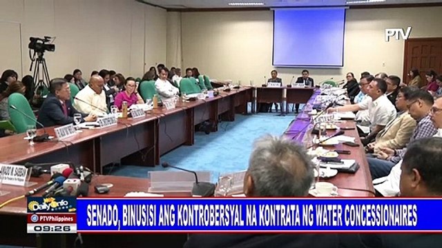 Senado, binusisi ang kontrobersyal na kontrata ng water concessionaires