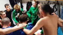 Cri de victoire après la victoire contre Chaumont 2 à 1 le 7 décembre 2019