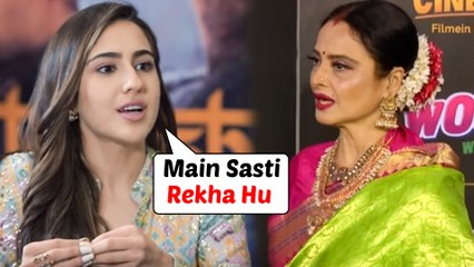 Sara Ali Khan Calls Herself "SASTI" Rekha In PUBLIC | Dances With Ranveer Singh