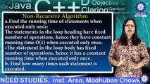 MCA || Dr. Ksh. Krishna Bati Singha || Mathematical Analysis of Non Recursive and Recursive algorithms || TIAS || TECNIA TV