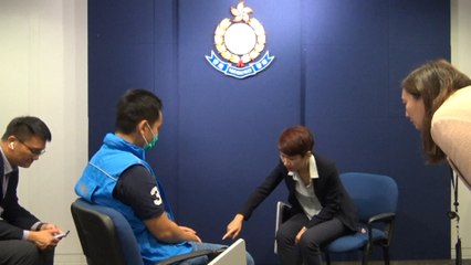 Chinese state media interviews Hong Kong police officer shot with an arrow during protests