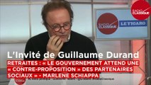 RETRAITES : « LE GOUVERNEMENT ATTEND UNE « CONTRE-PROPOSITION » DES PARTENAIRES SOCIAUX » - MARLENE SCHIAPPA - L’INVITE DE GUILLAUME DURAND DU 12/12/2019