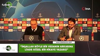 Fatih Terim: "İnşallah böyle bir vedanın arkasına ligde güzel bir hikaye yazarız"