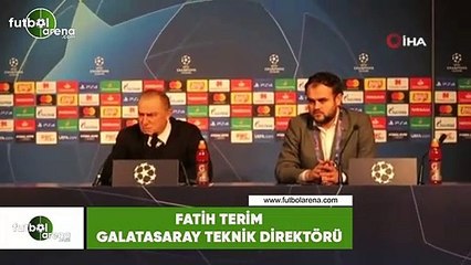 Fatih Terim: "Bahane gösterme gibi bir durum yok, hata varsa benimdir"