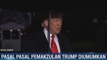 DPR AS Umumkan 2 Dakwaan Pemakzulan Trump