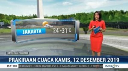 Prakiraan Cuaca, Kamis 12 Desember 2019