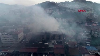 Zonguldak yangının büyüklüğü sabah ortaya çıktı