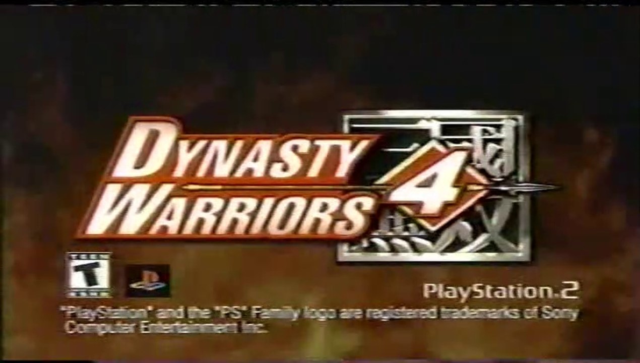 2003 "Dynasty Warriors 4" PS2 Vdieo Game TV Ad