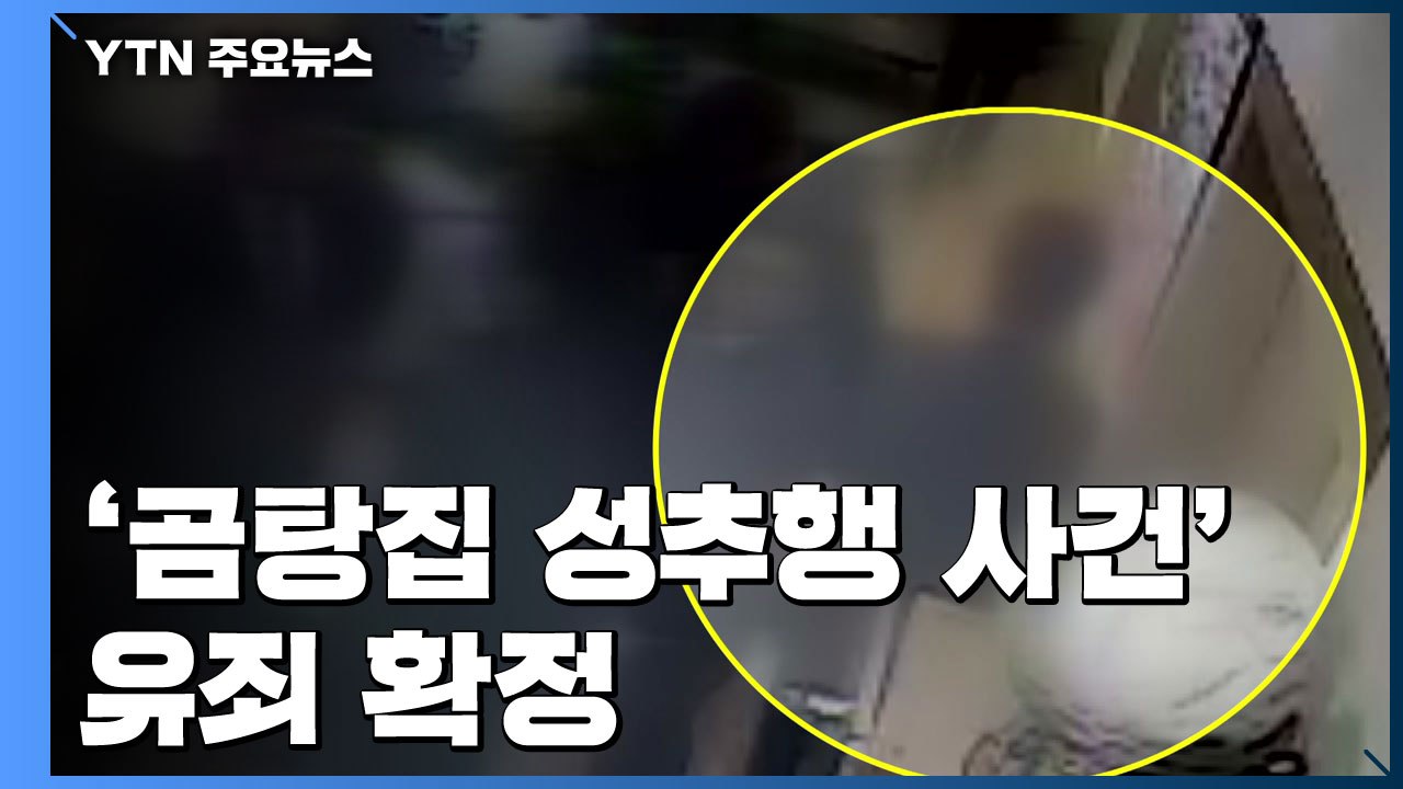 1.3초 CCTV '곰탕집 성추행' 유죄 확정..."피해자 진술 신빙성" / YTN