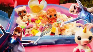 Elsa and Anna Lol Dolls Camping Egg Foam Fun Babie Camper