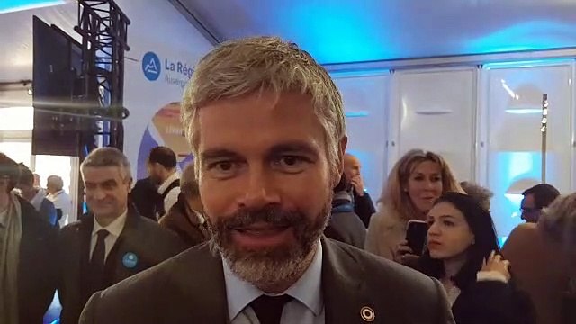 Léman Express / Très fier Laurent Wauquiez, président de la Région Auvergne-Rhône-Alpes