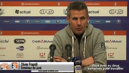(J16) Laval vs Avranches, le point presse avec O.Frapolli