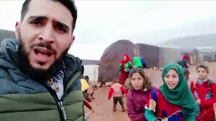 أوضاع مأساوية يعيشها النازحون في المخيمات نتيجة العواصف المطريةمراسل زمان الوصل مخيم الساروت ريف إدلب الشمالي