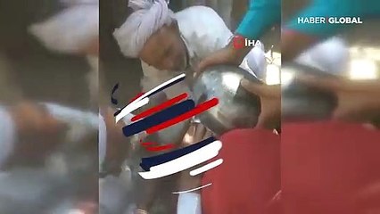 Kafası tencereye sıkışan çocuk için köy seferber oldu