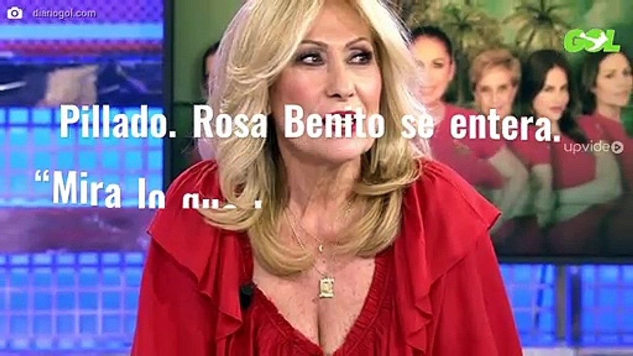 Pillado. Rosa Benito se entera. “Mira lo que lleva ahí”. Escándalo en Telecinco
