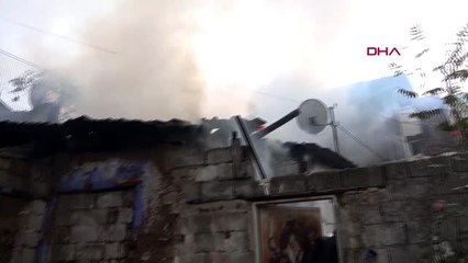 Balıkesir yangına müdahale eden itfaiye eri dumandan etkilendi