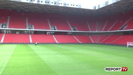Report TV -Finalizohet kompleksi i stadiumit kombëtar nga Albstar