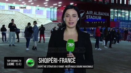 Shqipëri-Francë/ Ekipet në stërvitjen e fundit, nesër masa sigurie maksimale