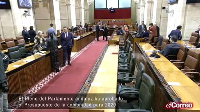 Andalucía aprueba sus presupuestos para 2020