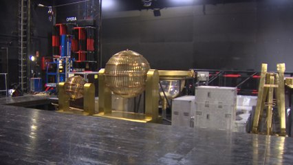 Los bombos del sorteo la Lotería de Navidad llegan Teatro Real