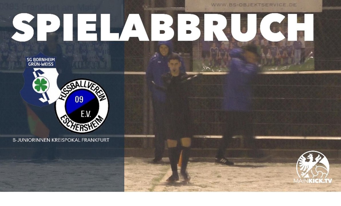 Spielabbruch im Pokalfinale | SG Bornheim U17 - FV 09 Eschersheim U17 (Kreispokalfinale)