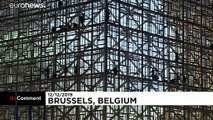 ویدئو؛ رونمایی از شعار کنشگران محیط زیست در بروکسل