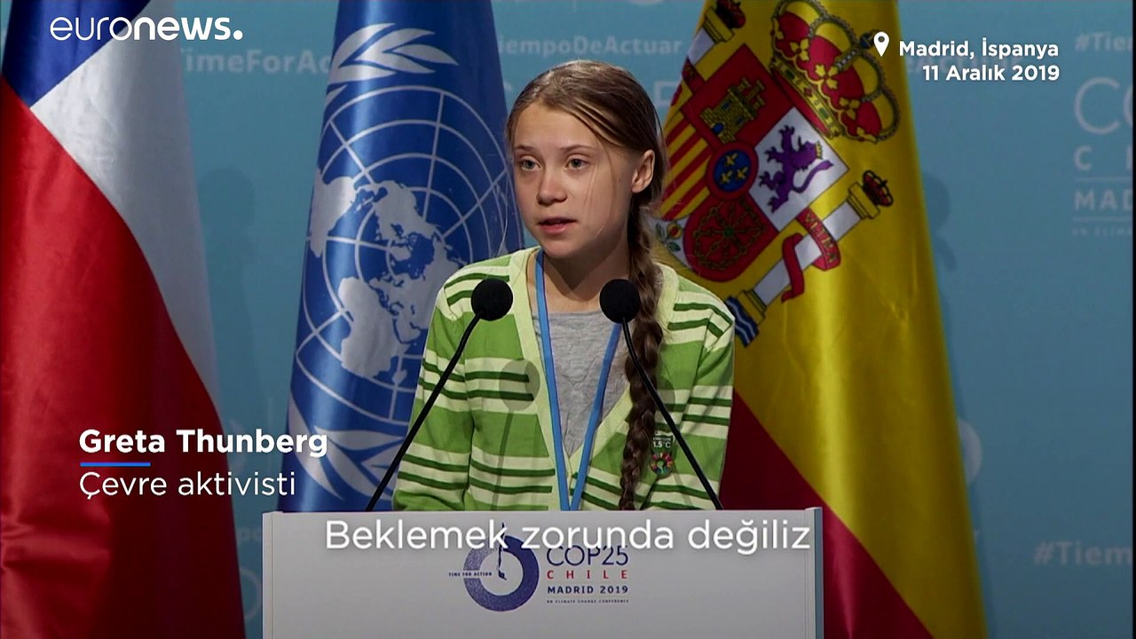 Genç çevreci Greta Thunberg'den dünya liderleri...