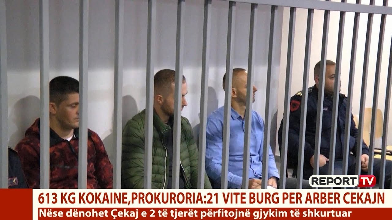 Report TV - 'Trafikoi 613 kg kokainë'! Prokuroria kërkon 21 vite burg për Arbër Çekajn