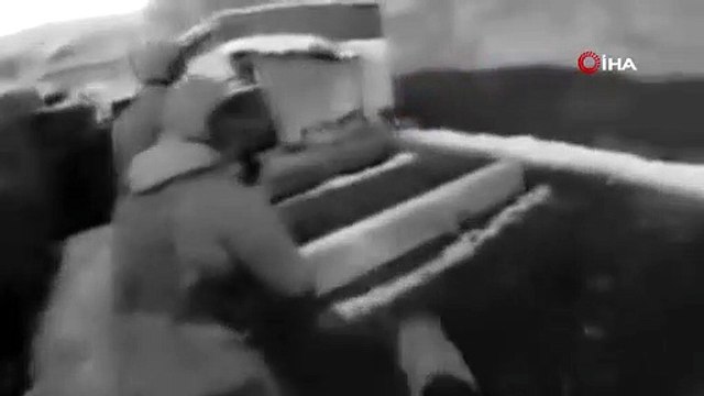 Askerlerle teröristlerin çatışma anı kamerada