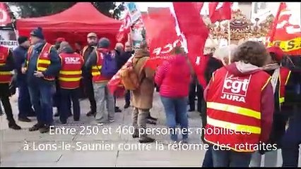 Lons-le-Saunier : 4e journée de mobilisation contre la réforme des retraites