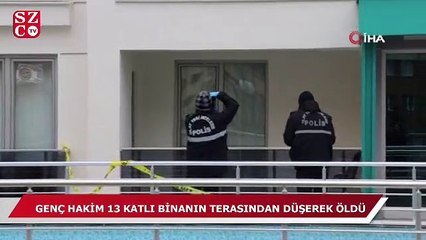 Genç hakim terastan düşerek hayatını kaybetti!