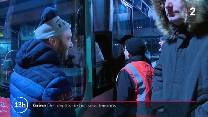 Grève du 12 décembre : tensions devant les dépôts de bus de la RATP
