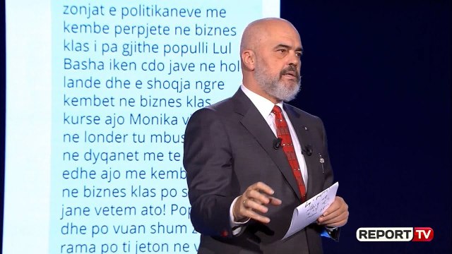 Report TV - Rama flet për opozitën dhe fluturimet business class të Kryemadhit dhe Aurela Bashës
