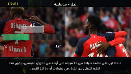 كرة قدم: الدوري الفرنسي: ليل الأفضل في المحافظة على نظافة الشباك في أوروبا