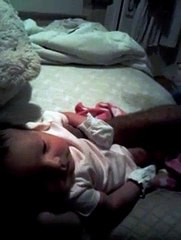 Daddy sings to 2 days Old Aura