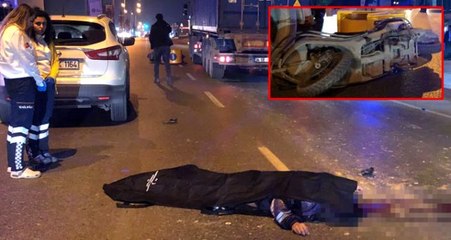 Yeni başladığı motosikletli kurye işi sonu oldu