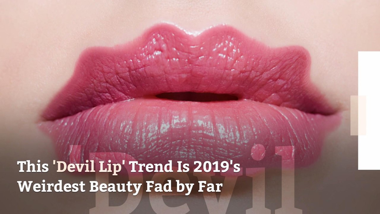 This ‘Devil Lip’ Trend Is 2019’s Weirdest Beauty Fad by Far