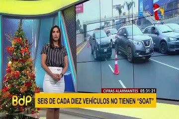 SOAT: solo seis de cada 10 vehículos en el país está asegurado