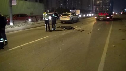 Hadımköy'de motosikletli kuryenin feci ölümü