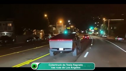 Cybertruck da Tesla flagrado nas ruas de Los Angeles